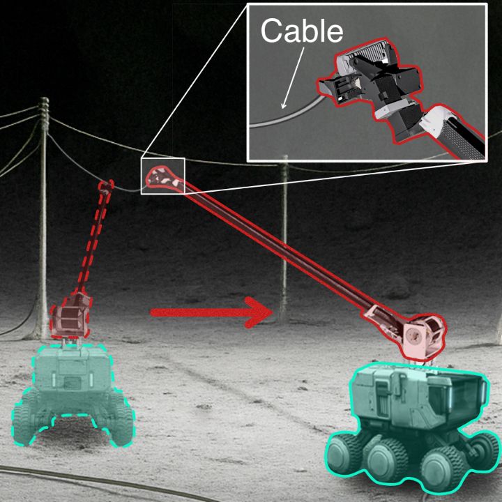 Long-Reach Robotic Manipulation for Assembly and Outfitting of Lunar Structures